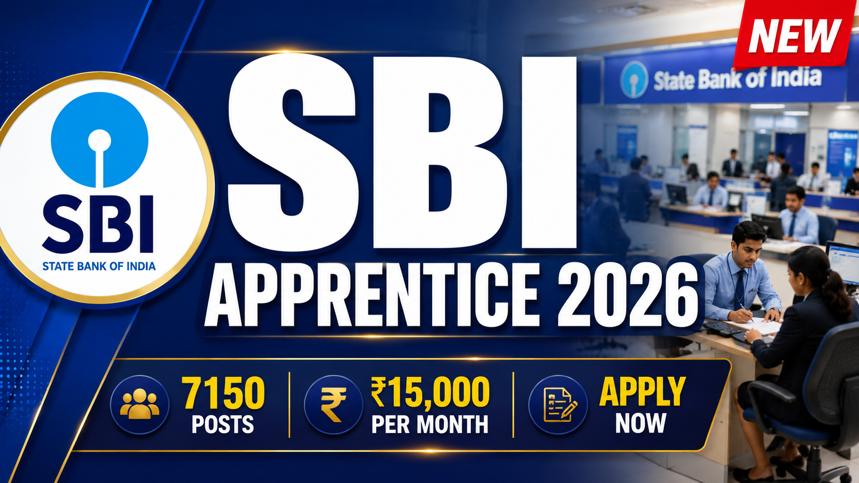 SBI Apprentice 2026 – Apply Online for 7150 Posts