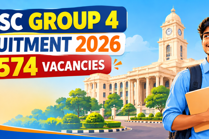 TNPSC Group 4 Recruitment 2026 notification 6574 vacancies